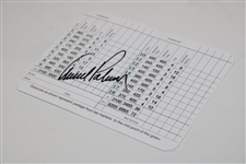 Arnold Palmer Signed Augusta National Scorecard JSA ALOA
