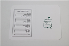 Arnold Palmer Signed Augusta National Scorecard JSA ALOA