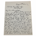 John E. Laidlay Signed Handwritten Letter - 1/28/24 JSA ALOA