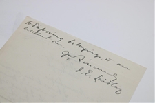 John E. Laidlay Signed Handwritten Letter - 1/28/24 JSA ALOA