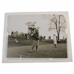 1929 Maureen Orcutt Original Press Photo Putting On Green - Mounted