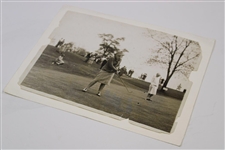 1929 Maureen Orcutt Original Press Photo Putting On Green - Mounted