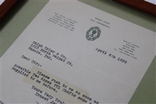 Two (2)Ernest Jones Signed 1935 Typed Letters