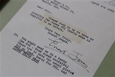 Two (2)Ernest Jones Signed 1935 Typed Letters