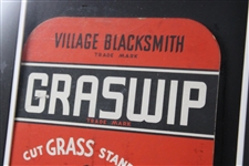 Vintage Village Blacksmith 'Use Like A Golf Club' Graswip Advertising Broadside - Framed