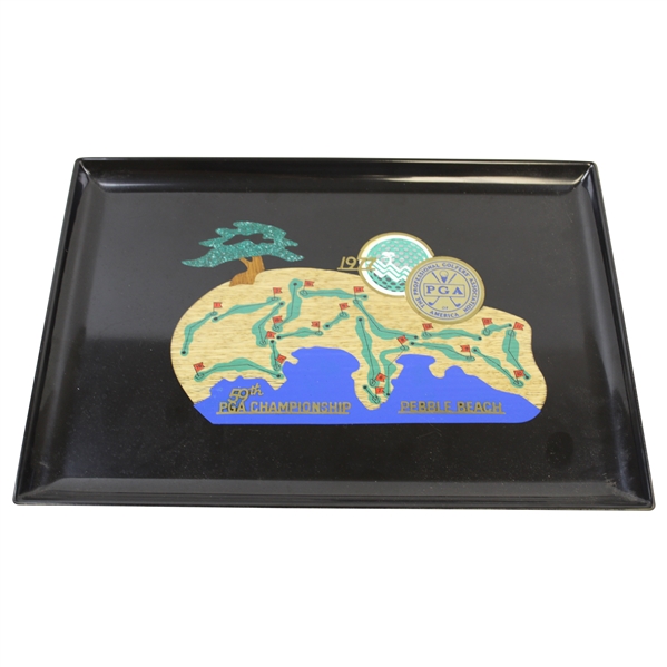 Sam Snead's Personal 1977 PGA Championship at Pebble Beach Couroc Plate