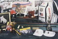 Sam Snead Signed Photo of Personal Items Photo Inc. Claret Jug, Glove, Ryder Cup Items, Etc. JSA ALOA