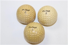 Sam Snead's Personal Used Wilson Staff LH White Glove w/3 ProStaff Balls & 2 Greenbrier Tees