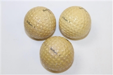 Sam Snead's Personal Used Wilson Staff LH White Glove w/3 ProStaff Balls & 2 Greenbrier Tees