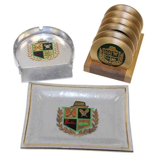 Sam Sneads Personal The Greenbrier Plate, Coasters Set & Pewter Cup