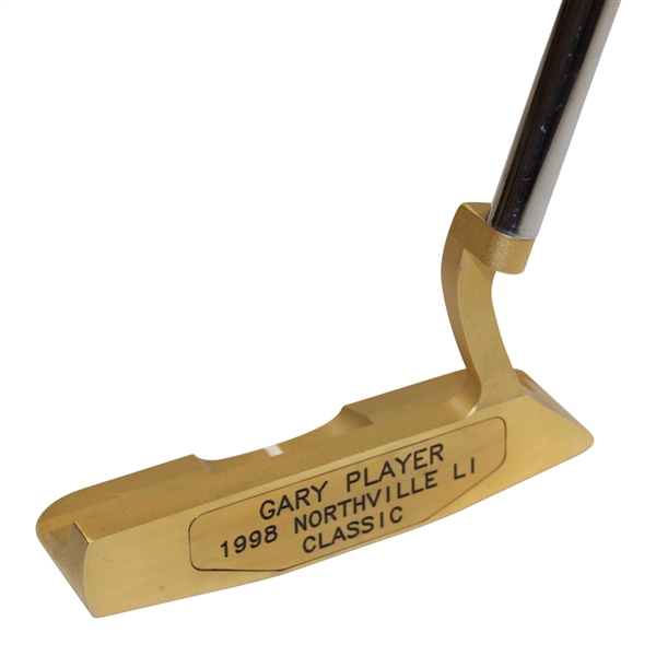 Champion Gary Player 1998 Northville LI Classic Winner Bobby Grace Gold Plated Putter - Final Pro Win