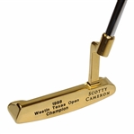 Champion Hal Suttons Scotty Cameron Gold Plated Newport Putter for 1998 Westin Texas Open Win