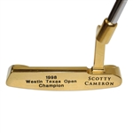 Champion Hal Sutton's Scotty Cameron Gold Plated Newport Putter for 1998 Westin Texas Open Win