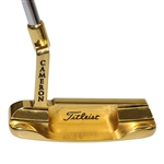 Champion Hal Sutton's Scotty Cameron Gold Plated Newport Putter for 1998 Westin Texas Open Win