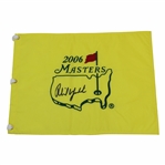Phil Mickelson Signed 2006 Masters Embroidered Flag JSA ALOA