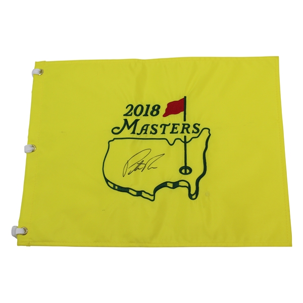 Patrick Reed Signed 2018 Masters Embroidered Flag JSA ALOA