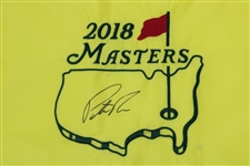 Patrick Reed Signed 2018 Masters Embroidered Flag JSA ALOA