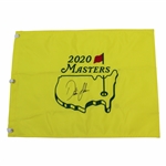 Dustin Johnson Signed 2020 Masters Embroidered Flag JSA ALOA