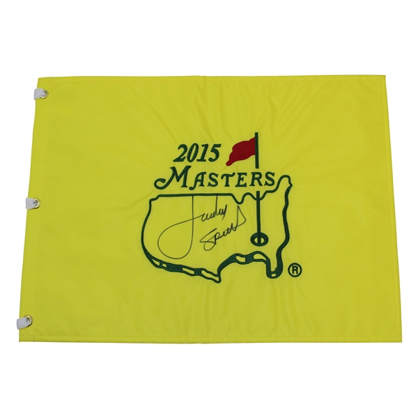 Jordan Spieth Signed 2015 Masters Embroidered Flag JSA ALOA