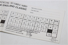 David Feherty Scorecard From 1994 New England Classic Ed Fiori Marker