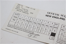 David Feherty Scorecard From 1994 New England Classic Ed Fiori Marker