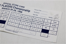 Shigeki Maruyama Scorecard From 1998 The Players Championship Mike Brisky Marker