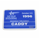 1996 Las Vegas Invitational Caddy Series Badge #00044 - Tiger Woods First Pro Victory