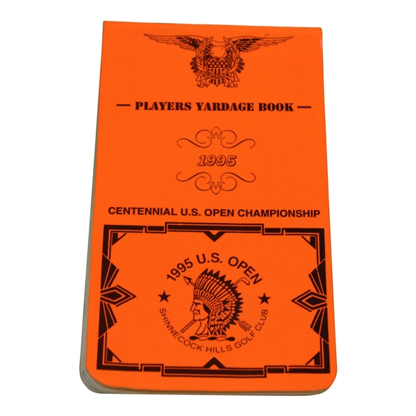 1995 US Open at Shinnecock Hills GC Official Players Yardage Book - Tigers US Open Debut