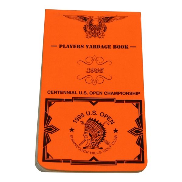 1995 US Open at Shinnecock Hills GC Official Player's Yardage Book - Tiger's US Open Debut