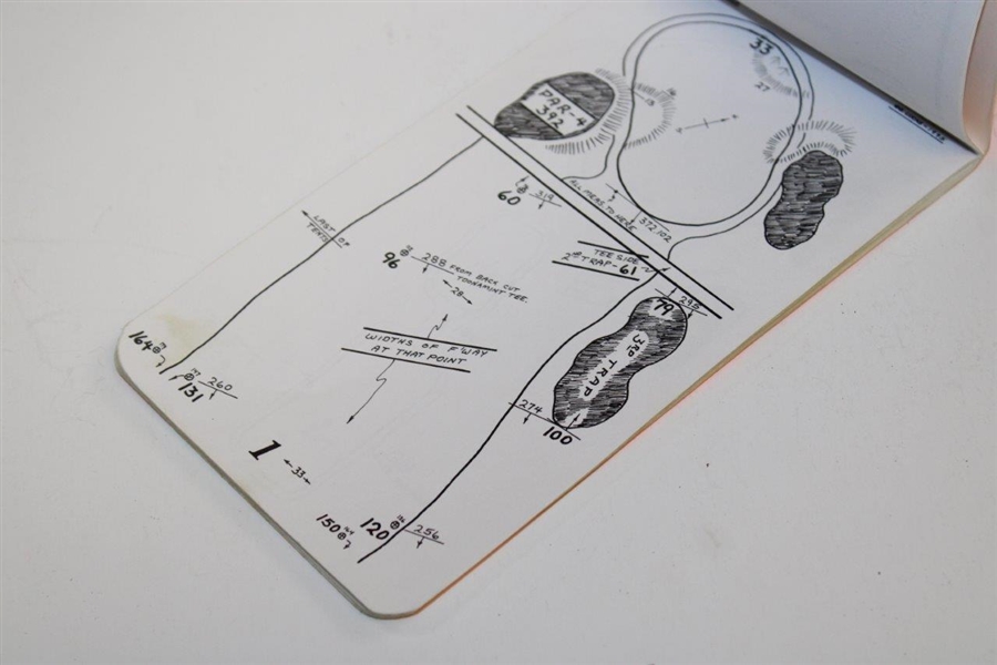 1995 US Open at Shinnecock Hills GC Official Player's Yardage Book - Tiger's US Open Debut
