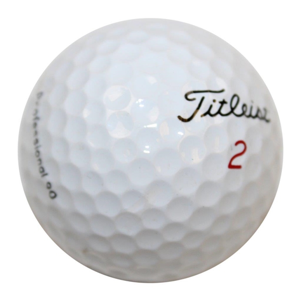 Tiger Woods Personal 1997 Match Used Titleist 2 'TIGER' Golf Ball With Letter - 2nd Round Buick Classic