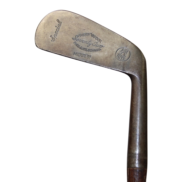 Harry Vardon Seventy-Two Thos. Wilson Special Aim Rite Hickory Mid Iron