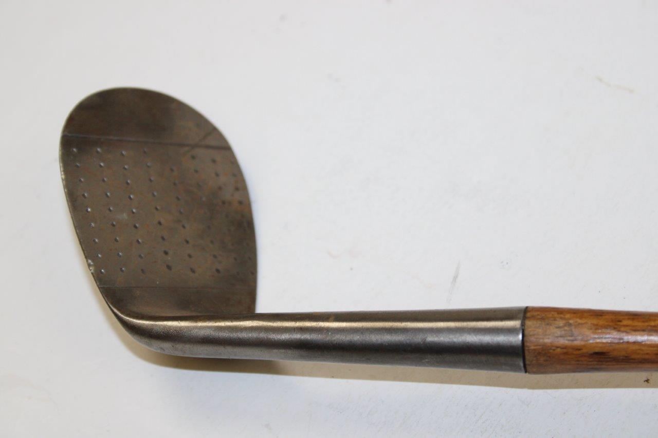 Lot Detail - Spalding Medal Dot Faced Niblic 9J Hickory Wedge