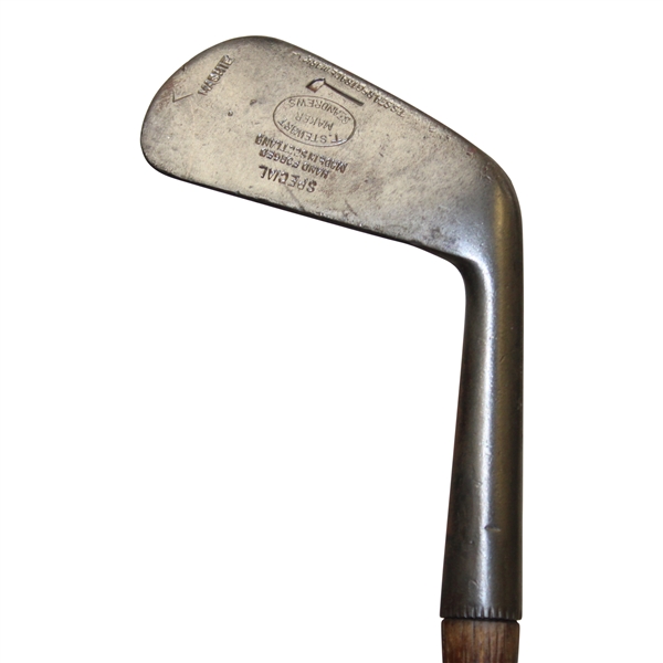 T. Stewart Special Hand Forged Hickory Mashie