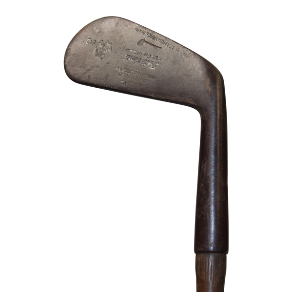 T. Stewart Francis Ouimet/Robert T Jones Pete Conte Gulph Mills Hickory 2 Iron w/ Shaft Stamp