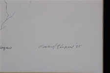 Artist Proof (Ap/2) Pencil Drawing Lithograph Of Ben Hogan, Signed By Artist Edward Kasper