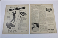 (5) 1951 Subscriber Issues Of Golf Weekly Magazine Belonging To Prominent Amateur Maureen Orcutt