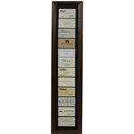 Business Cards From 12 Golf Hall Of Fame Players Jones, Hagen & others - Framed