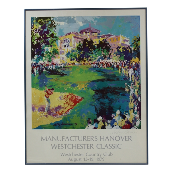 Leroy Neiman Signed Westchester Classic Golf Print Framed JSA ALOA