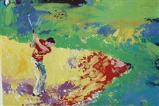 Leroy Neiman Signed Westchester Classic Golf Print Framed JSA ALOA