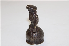 Circa 1930's Dunlop Man Brass Caddie Bell
