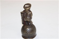 Circa 1930's Dunlop Man Brass Caddie Bell