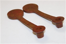 Two (2) Patent 1915 Lee Pro Hite Manhattan Tees Weighted Molded Rubber Surface Tees