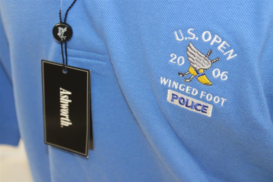 Unused 2006 US Open Winged Foot Police Uniform Large Shirt Ashworth Brand Golf Shirt New With Tags