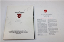 Multi-Signed 1978 US Open Program w/Pamphlet & Nicklaus Signed Ticket JSA ALOA