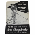 1958 Ford Motor Company Open Championship Program Brochure