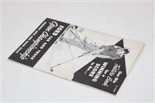 1958 Ford Motor Company Open Championship Program Brochure