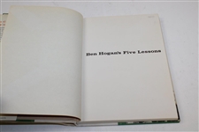 1957 1st Ed Ben Hogans Five Lessons The Modern Fundamentals Of Golf Book With Water Stain Of Dust Jacket