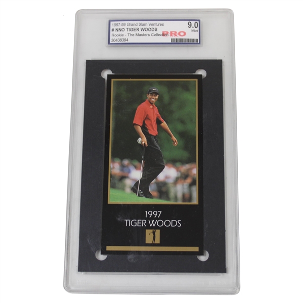 Tiger Woods 1997-99 Grand Slam Ventures The Masters Collection PRO 9.0 MINT #30438394