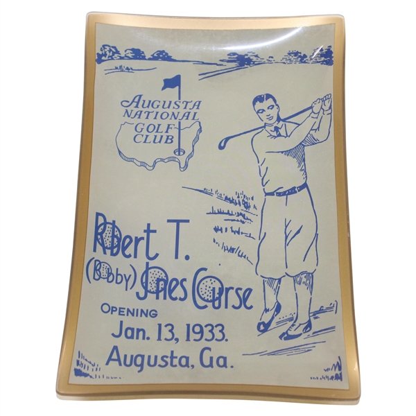 Augusta National Golf Club 'Bobby Jones Course' Opening Jan. 13, 1933 Commemorative Dish